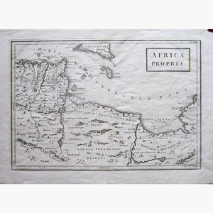 Antique Vintage,Map Africa Propria c. 1740 Maps