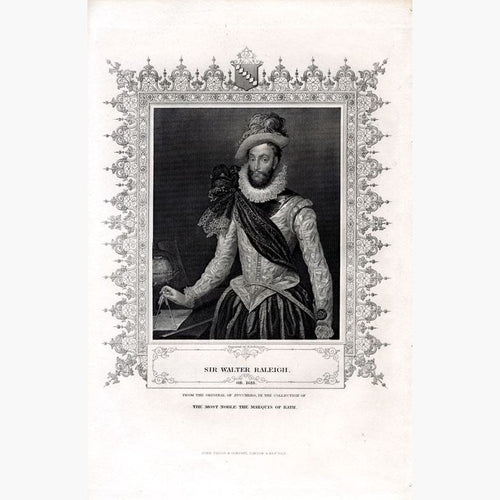 Sir Walter Raleigh c.1840 Prints KittyPrint 1800s Portraits Royalty Nobility & Celebrity