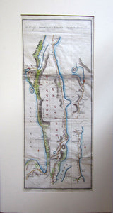 Road Map, Stirling by Crieff to Fort Augustus and Bernero, 1776