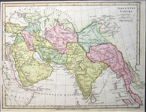 South Asia and the Middle East Orientis Tabula 1807 Maps KittyPrint 1800s Asia Regional Maps India & South Asia Middle East Regional Maps