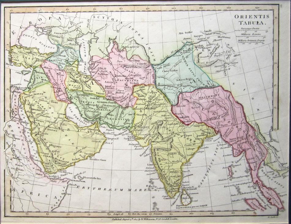 South Asia and the Middle East Orientis Tabula 1807 Maps KittyPrint 1800s Asia Regional Maps India & South Asia Middle East Regional Maps