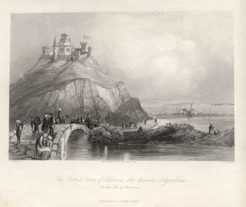 The Fort and Town of Silivria,the Ancient Selymbria, c.1850
