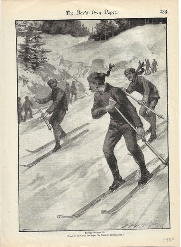 Skiing, 1900