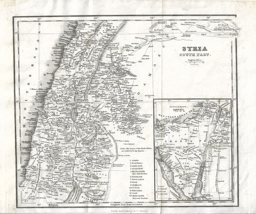 Syria. South Part, 1850