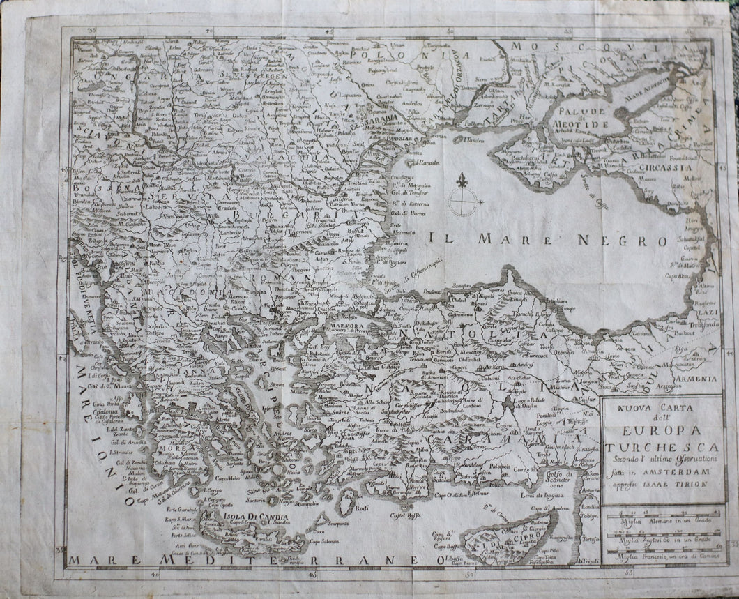 Nuova Carta dell’Europa Turchesca, 1740