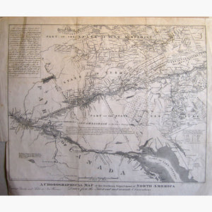 Antique Map A Chorographical of North America 1778 Maps