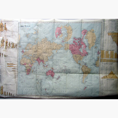 Antique Map British Possessions c.1880 Maps