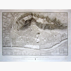 General Plan of the city of Murviedro and of the antique Sagunto 1801 Maps KittyPrint 1800s Spain & Portugal Town Plans