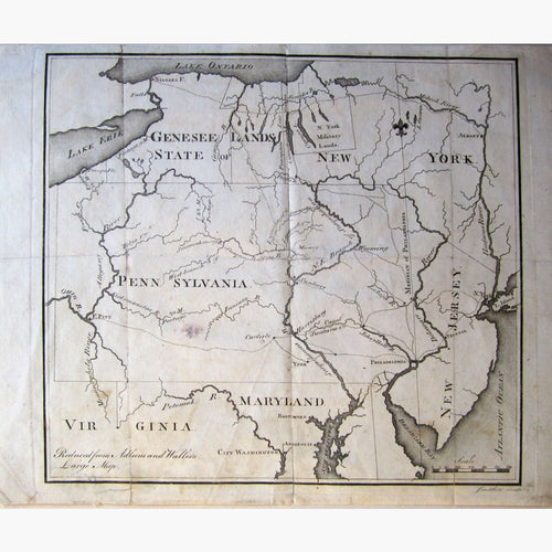 Antique Map Genesee Lands,c.1795 Maps