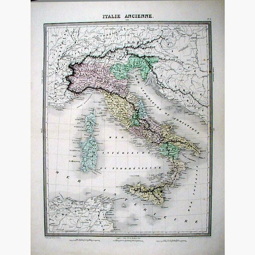 Antique Italy Map 1887 Ultra High Resolution 8 X 10 to 38 X 48 300 Dpi  Instant Digital Download -  Israel