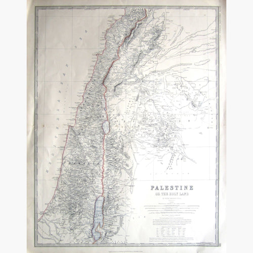 Palestine Or The Holy Land 1877 Kittyprint Maps
