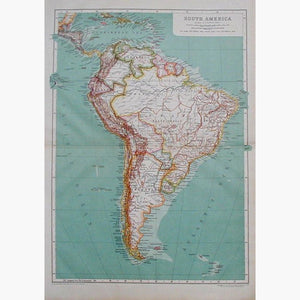South America 1910 Maps KittyPrint 1900s Americas Regional Maps Central & South America