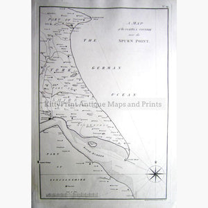 Antique Map Spurn Point 1786 Maps
