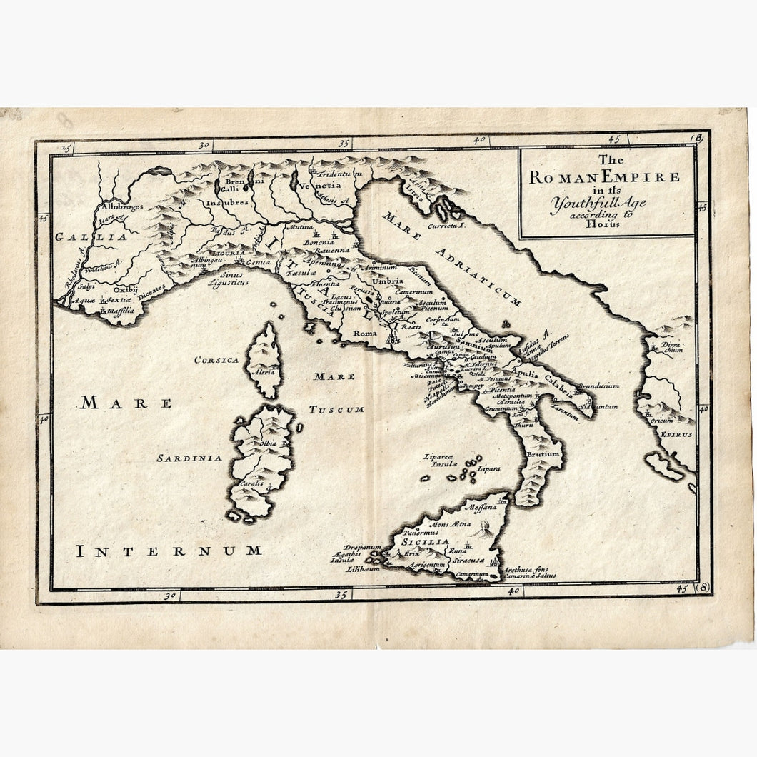 Antique Map The Roman Empire 1760
