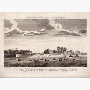 A View Of The Dutch Fortifications And Port Batavia 1779 Prints Kittyprint 1700S India & East Indies Netherlands Belgium Seascapes