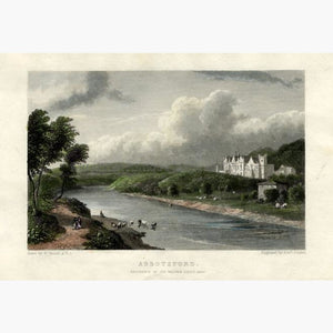 Abbotsford 1840 Prints KittyPrint 1800s Castles & Historical Buildings Landscapes Scotland