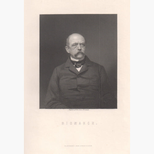 Antique Print Bismarck c.1860 Prints
