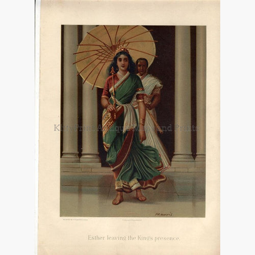 Esther leaving the King’s presence c.1880 Prints KittyPrint 1800s Religion
