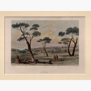 Geelong c.1860 Prints KittyPrint 1800s Australia & Oceania Townscapes