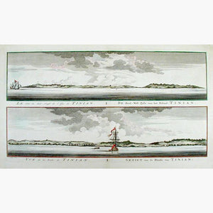 Island of Tinian 1747 Prints KittyPrint 1700s China Japan & Korea Seascapes Ports & Harbours