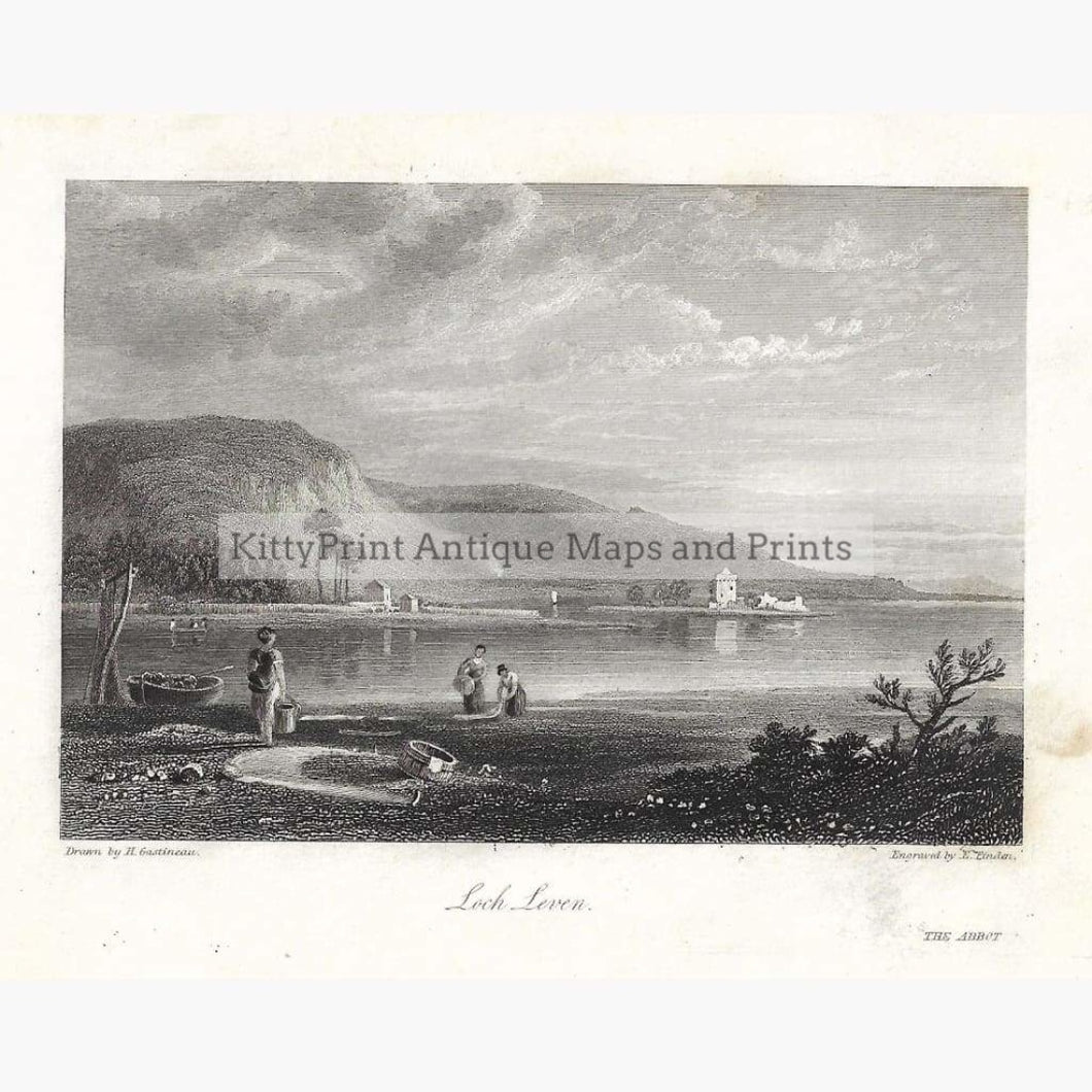 Antique Print Loch Leven 1832 Prints