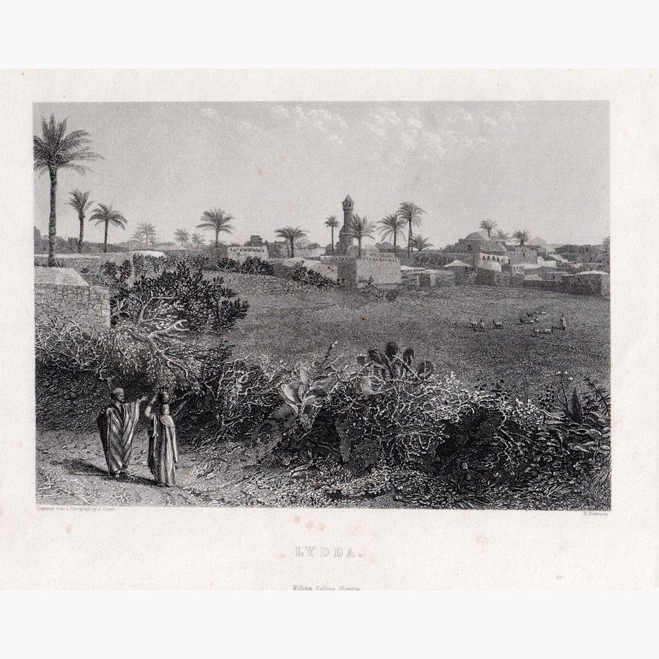 Lydda c.1880 Prints KittyPrint 1800s Holy Land Townscapes