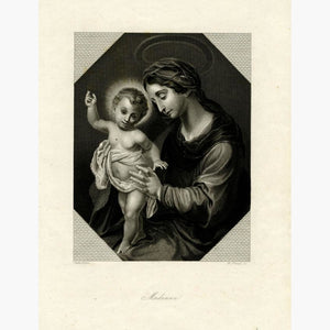 Madonna c.1850 Prints KittyPrint 1800s Religion