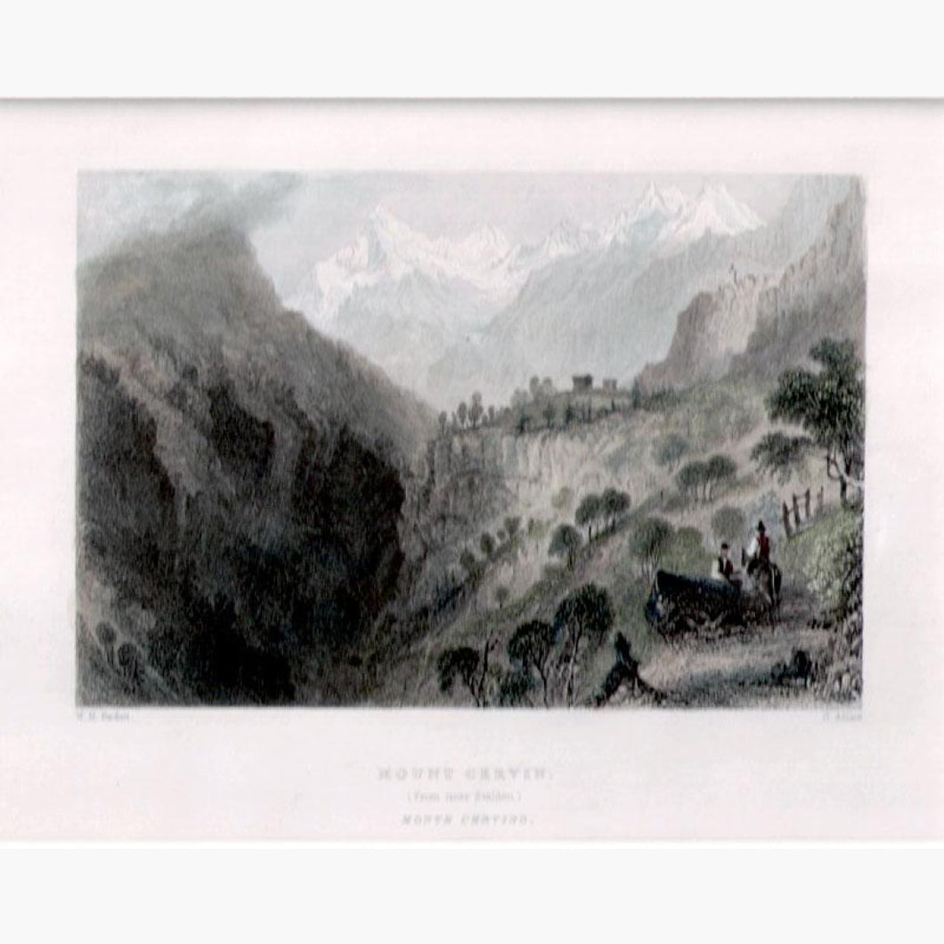 Antique Print Mount Cervin 1836 Prints