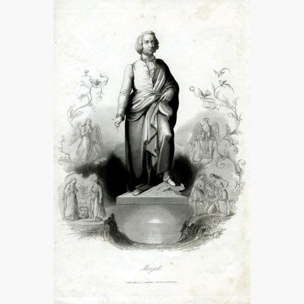 Antique Print Mozart c.1840 Prints