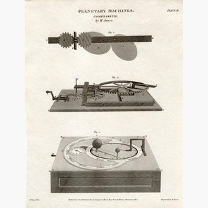 Antique Print Planetary Machines Plate ll Cometarium 1812 Prints