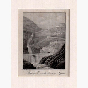 Pont De Cremola,route Du St.gothard C. 1790 Kittyprint Prints