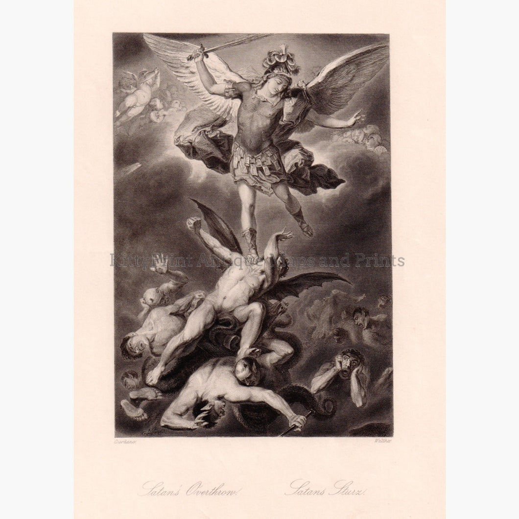 Satan's Overthrow C.1860 Prints