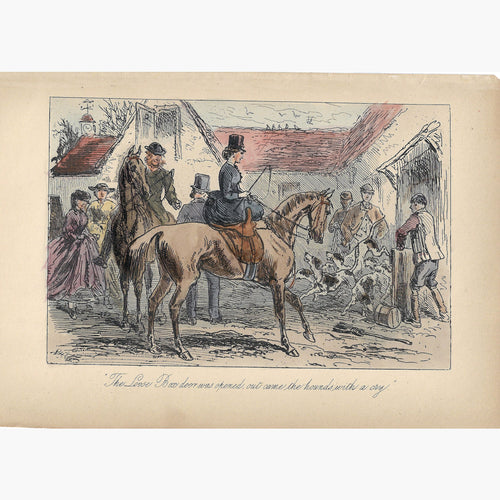 Antique Print Side saddle 1860 Prints