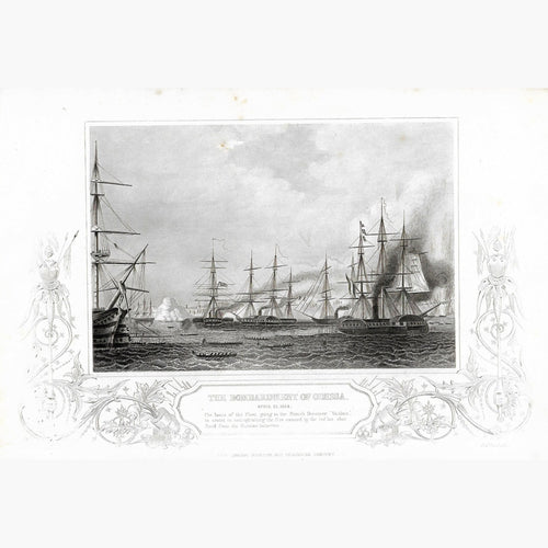 Antique Print The Bombardment of Odessa 1864 Prints