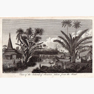 View of the Island of Bourou c.1800 Prints KittyPrint 1800s Central & Latin America Islands Landscapes Townscapes