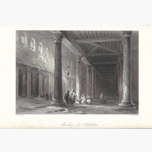 Basilica at Bethlehem 1850 Prints