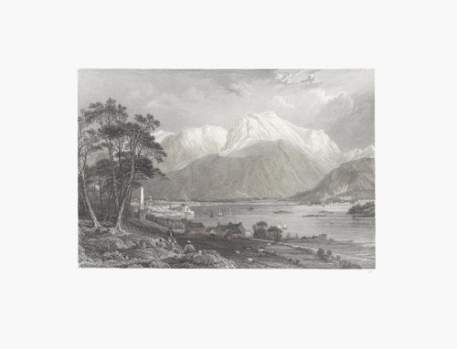 Ben Nevis and entrance to the Caledonian Canal 1836 Prints