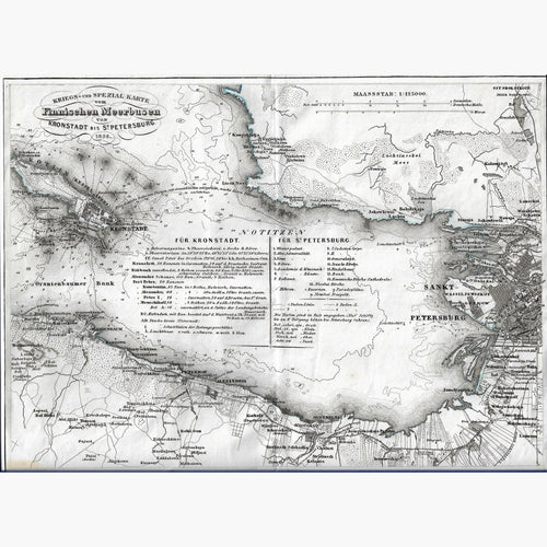 Finnischen Meerbusen 1856 Maps