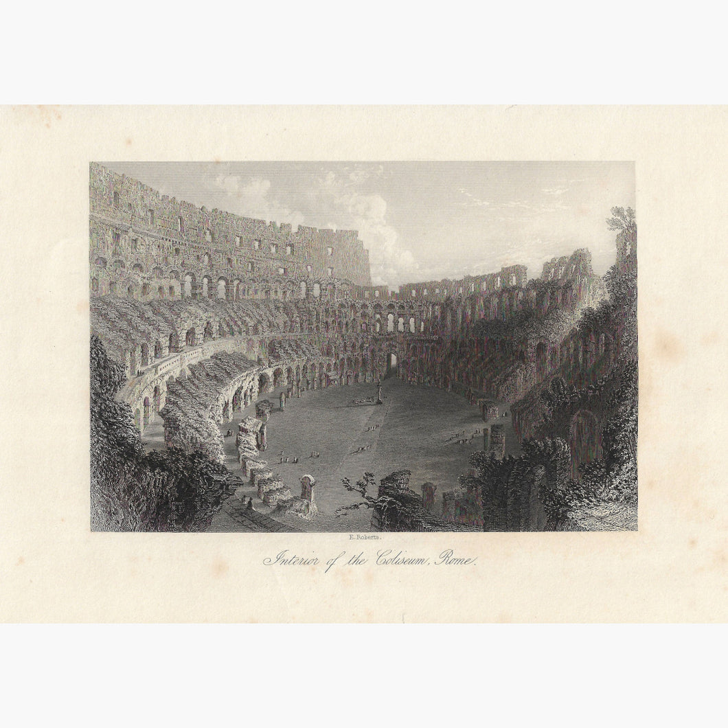 Interior of the Coliseum Rome c.1860 Prints