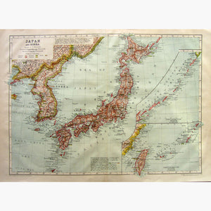 Japan and Korea 1910 Maps