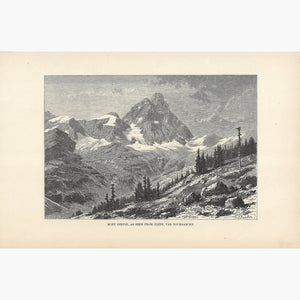 Mont Cervin as seen from Plete Val Tournanche 1886 Prints