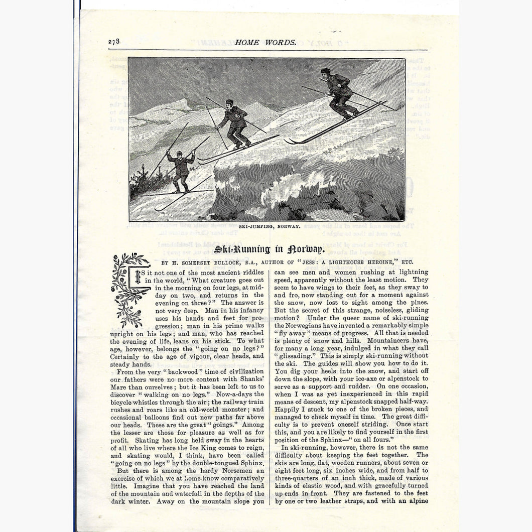 Ski-Jumping Norway 1899 Prints