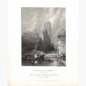 St.Lawrence Cathedral Rotterdam 1834 Prints