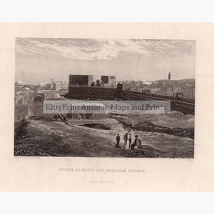 Tower of David and Anglican Church c.1880 Prints