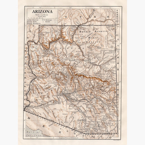 Arizona 1910 Maps