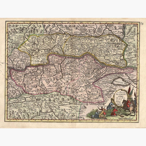 Austria La Basse Autriche 1748 Maps KittyPrint 1700s Austria