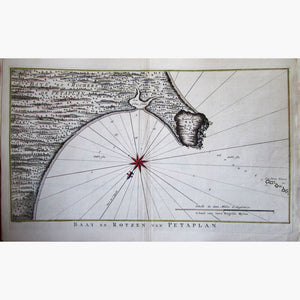 Antique Map Baay En Rotzen Van Petaplan 1747 Maps