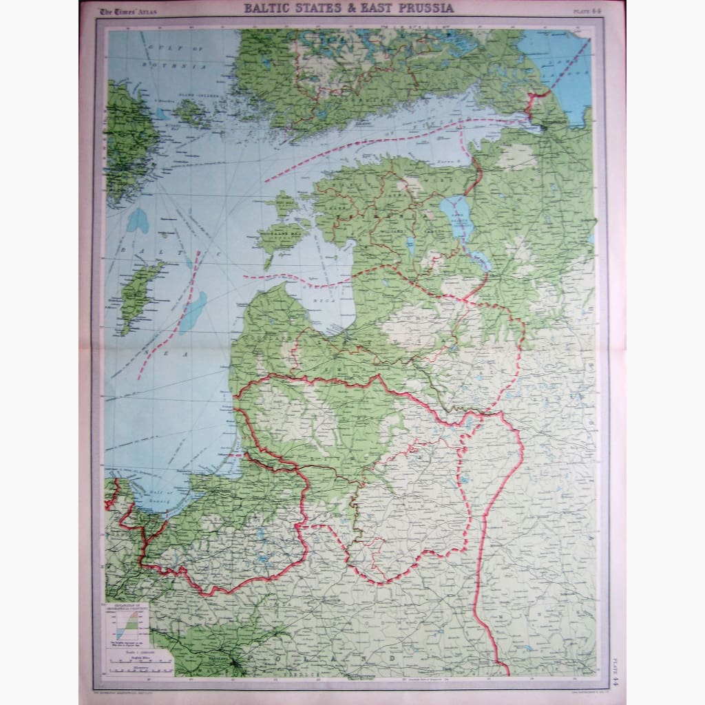 Baltic States And East Prussia 1922 Maps