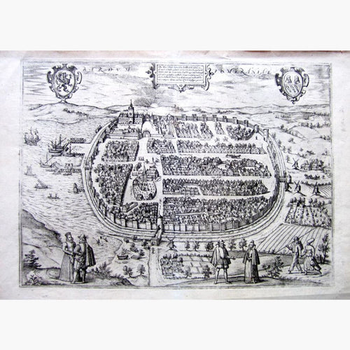 Barth Bardum Pomerania 1598 Maps KittyPrint 1500s Germany Military Townscapes