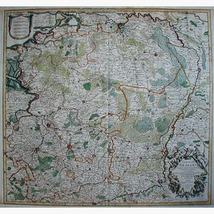 Brabant Carte de Brabant 1745 Maps KittyPrint 1700s Netherlands & Belgium
